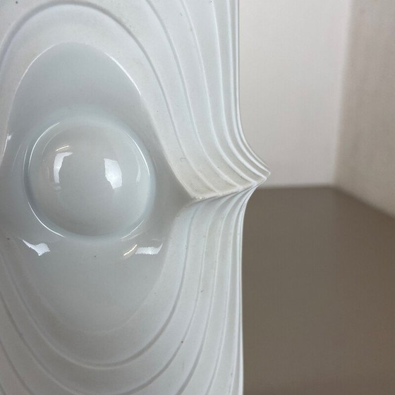 Image 1 of Pair of vintage porcelain Op Art vases by Royal Bavaria Kpm, Germany 1970s