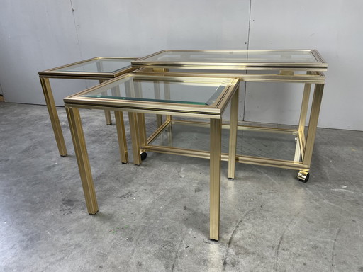 Pierre Vandel (Paris) coffee table + side table