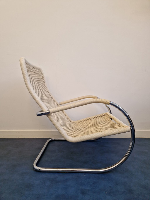 Tecta Armchair D35 Tube Frame Chair Design Reading Chair 1980S