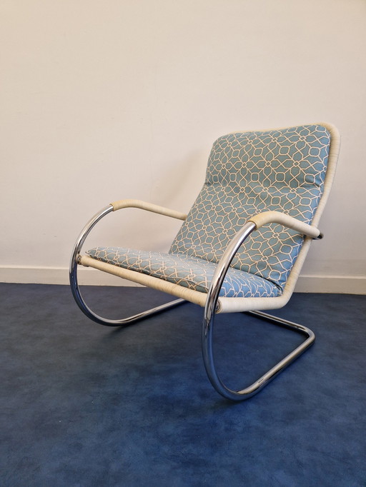 Tecta Armchair D35 Tube Frame Chair Design Reading Chair 1980S