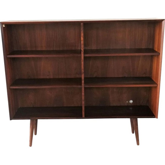 Image 1 of Vintage rosewood bookcase by Brouer Møbelfabrik, Denmark 1970