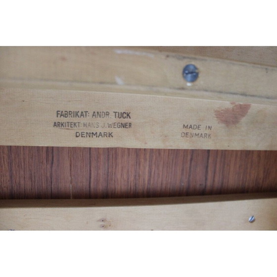 Image 1 of Vintage Dining table with extensions in teak Hans J. Wegner Andreas Tuck 1960s.