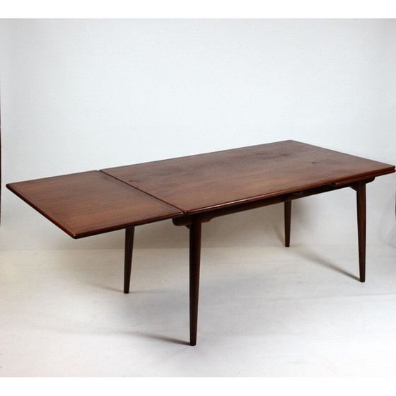 Image 1 of Vintage Dining table with extensions in teak Hans J. Wegner Andreas Tuck 1960s.