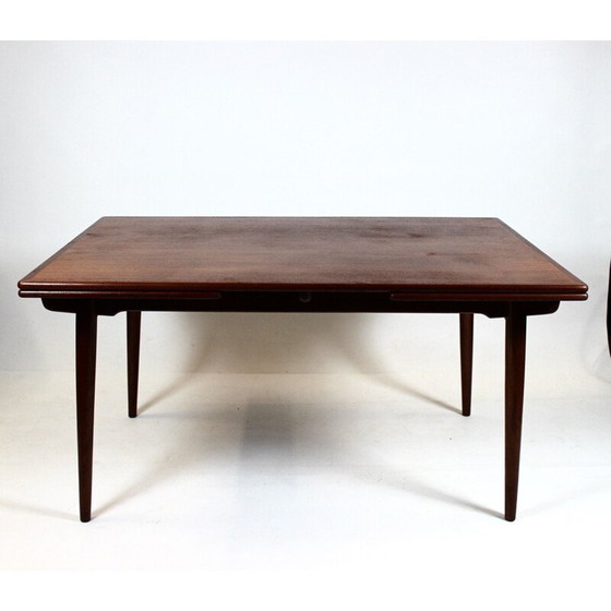 Image 1 of Vintage Dining table with extensions in teak Hans J. Wegner Andreas Tuck 1960s.