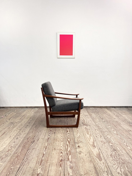 Image 1 of Teak Armchair FD 130 by Peter Hvidt for France and Son, Denmark, 1960s