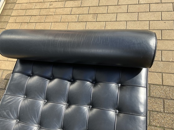 Image 1 of Knoll Barcelona Daybed Black Leather, Mies Van Der Rohe