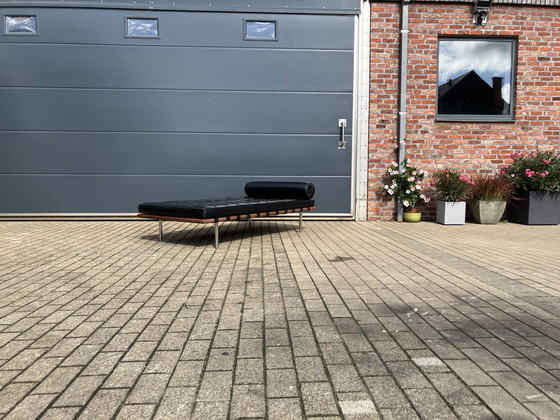 Image 1 of Knoll Barcelona Daybed Black Leather, Mies Van Der Rohe