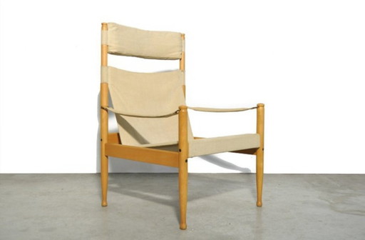 Erik Wørts Safari Chair For Niels Eilersen Denmark 1960