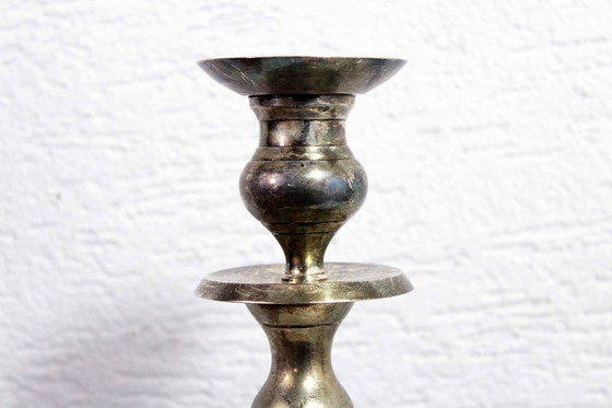 Image 1 of Pair of Silver plated candlesticks 3 fires 1960 by BMF