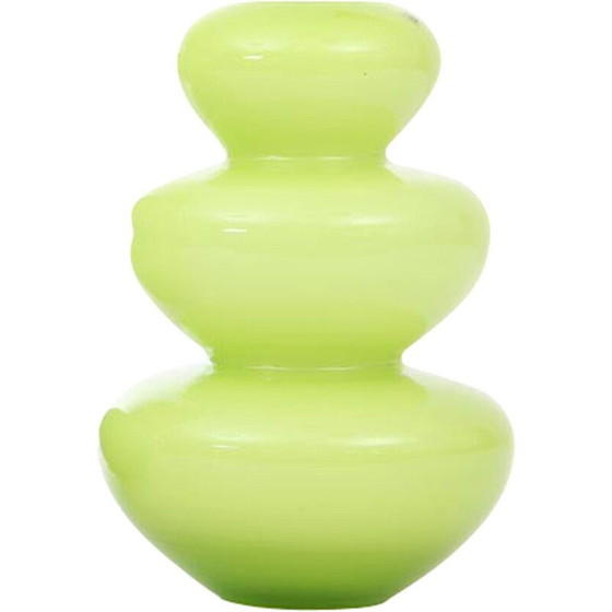 Image 1 of Vintage blown glass vase by Pernille Bülow, Denmark 1990