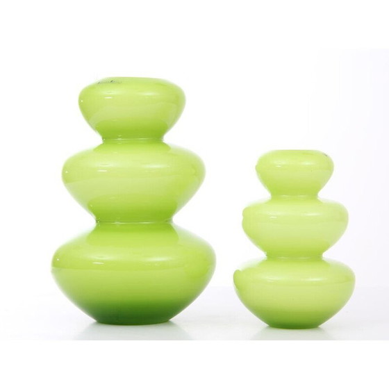 Image 1 of Vintage blown glass vase by Pernille Bülow, Denmark 1990