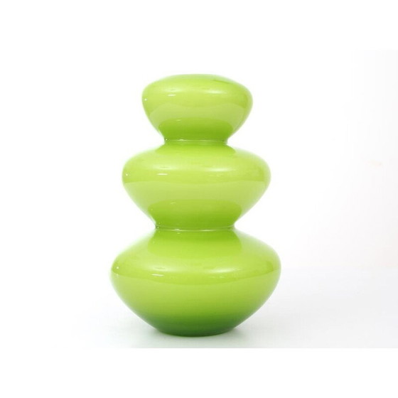 Image 1 of Vintage blown glass vase by Pernille Bülow, Denmark 1990