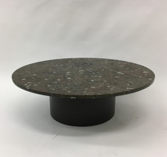 Image 1 of Mid-Century design coffee table by Heinz Lilienthal with fossile marble top, 1970’s