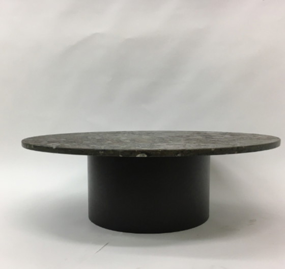 Image 1 of Mid-Century design coffee table by Heinz Lilienthal with fossile marble top, 1970’s