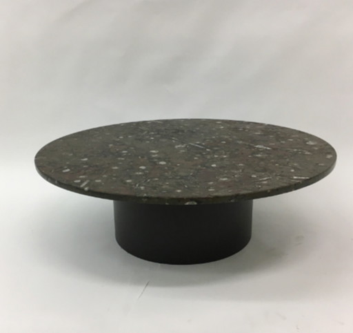 Mid-Century design coffee table by Heinz Lilienthal with fossile marble top, 1970’s