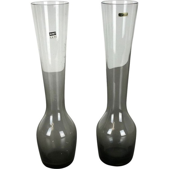 Image 1 of Pair of vintage turmalin vases by Wilhelm Wagenfeld for the Wmf, Germany 1960
