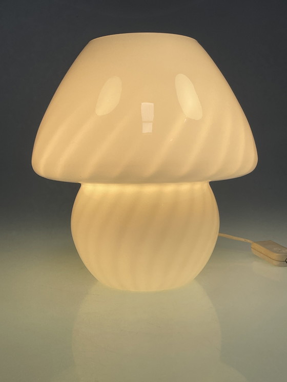 Image 1 of Wsb Mushroom lamp with swirl motif