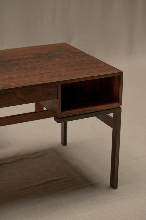 Image 1 of Rosewood Desk By Arne Wahl Iversen For Vinde Mobelfabrik