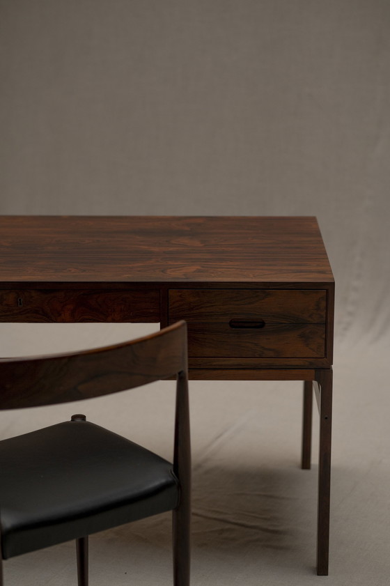 Image 1 of Rosewood Desk By Arne Wahl Iversen For Vinde Mobelfabrik