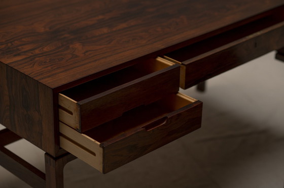 Image 1 of Rosewood Desk By Arne Wahl Iversen For Vinde Mobelfabrik