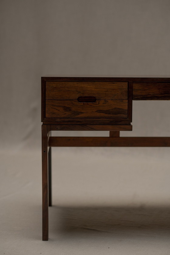 Image 1 of Rosewood Desk By Arne Wahl Iversen For Vinde Mobelfabrik