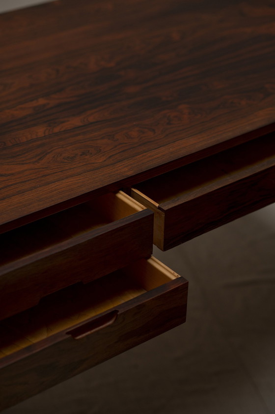 Image 1 of Rosewood Desk By Arne Wahl Iversen For Vinde Mobelfabrik