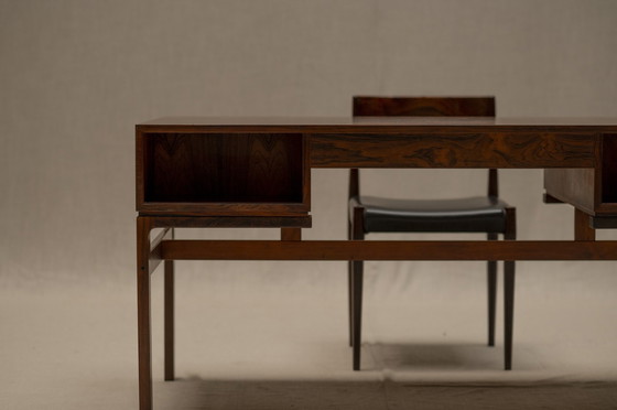 Image 1 of Rosewood Desk By Arne Wahl Iversen For Vinde Mobelfabrik