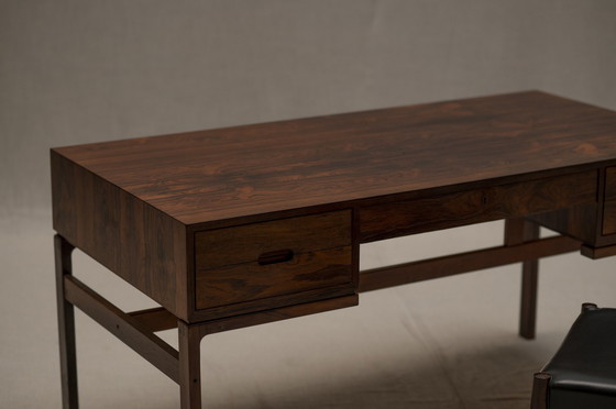 Image 1 of Rosewood Desk By Arne Wahl Iversen For Vinde Mobelfabrik