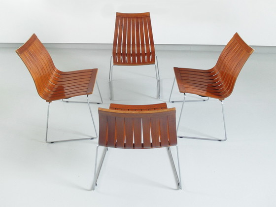 Image 1 of Tønnestav dining chairs by Kurt S Rungsøe for Tynes Møbelfabrikk, Norway 1960