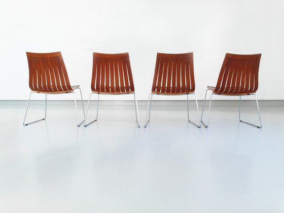 Image 1 of Tønnestav dining chairs by Kurt S Rungsøe for Tynes Møbelfabrikk, Norway 1960