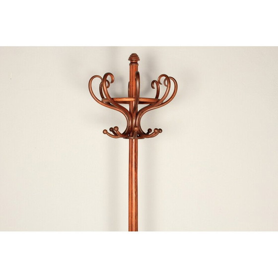 Image 1 of Vintage stained beech coat rack, 1900
