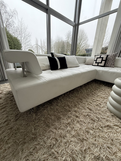 2X Montel Cascade Corner Sofa White