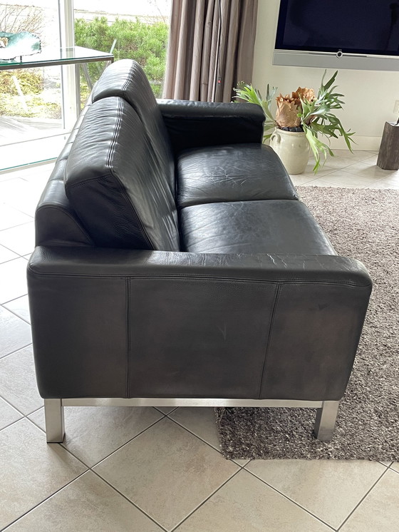 Image 1 of Modern leather sofa