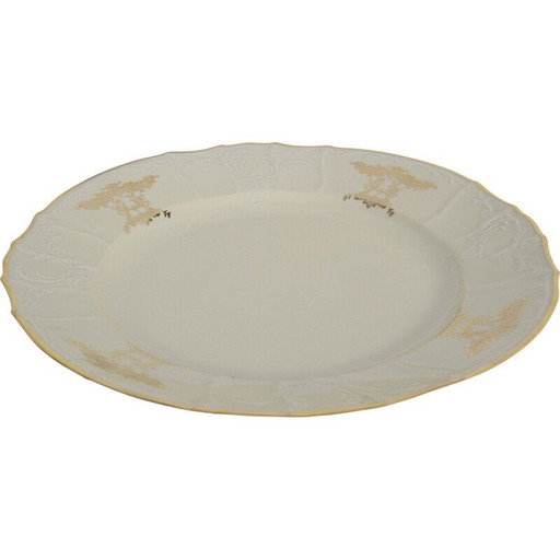 Vintage Bernadotte porcelain serving plate, Czechoslovakia 1960s