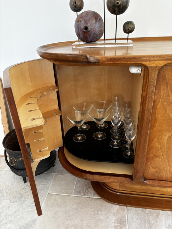 Image 1 of Danish Sideboard Cupboard With Round Sides