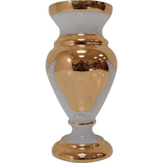 Image 1 of Vaso in vetro artistico vintage di Novy Bor, Cecoslovacchia, 1960