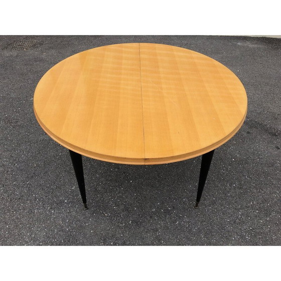 Image 1 of Vintage extendable ash dining table by Charles Ramos, 1950