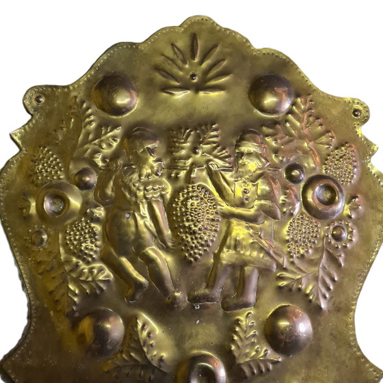 Image 1 of German brass wall blakers in baroque style, late 19th century