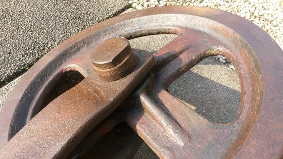 Image 1 of Antique Lifting Wheel 50 Cm Long For Canal House Removal