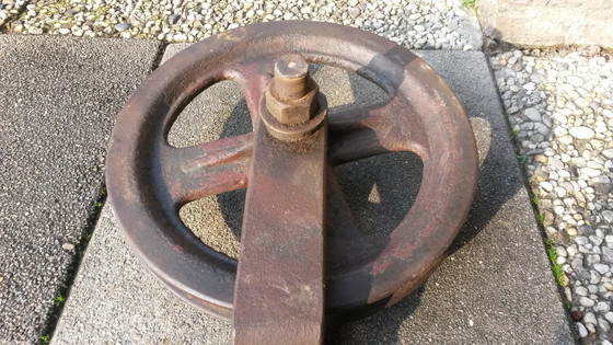 Image 1 of Antique Lifting Wheel 50 Cm Long For Canal House Removal