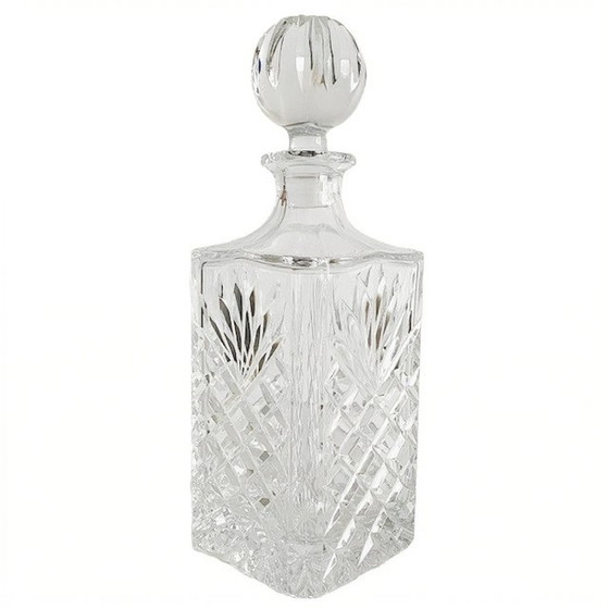 Image 1 of Mid - Century Italian crystal whiskey decanter crystal