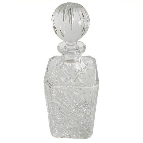 Image 1 of Mid - Century Italian crystal whiskey decanter crystal