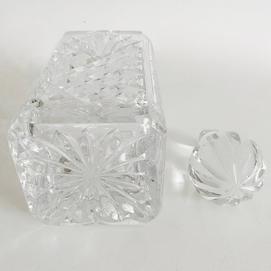 Image 1 of Mid - Century Italian crystal whiskey decanter crystal