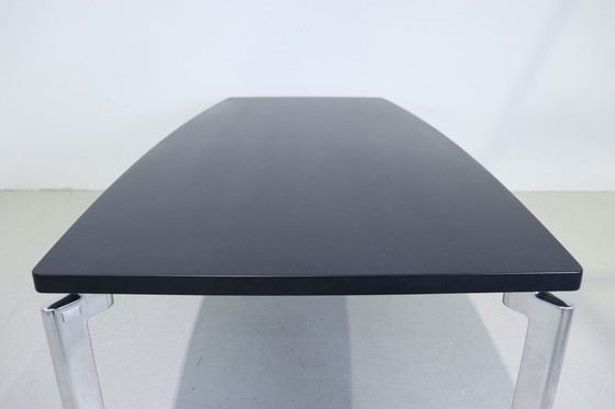 Image 1 of Leolux dining table Niobe black/chrome