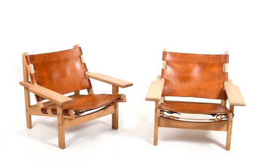 Model 168 Hunting Chairs by Kurt Østervig for Kp Møbler, 1960s, Set of 2