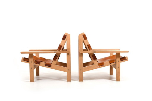 Model 168 Hunting Chairs by Kurt Østervig for Kp Møbler, 1960s, Set of 2