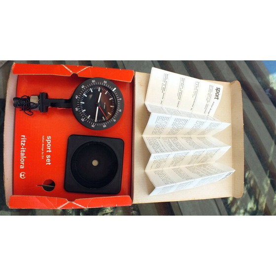 Image 1 of Vintage car clock set by DA Ritz, Italy 1970