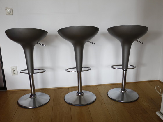 Image 1 of 3X Magis Bombo Barstool Gray