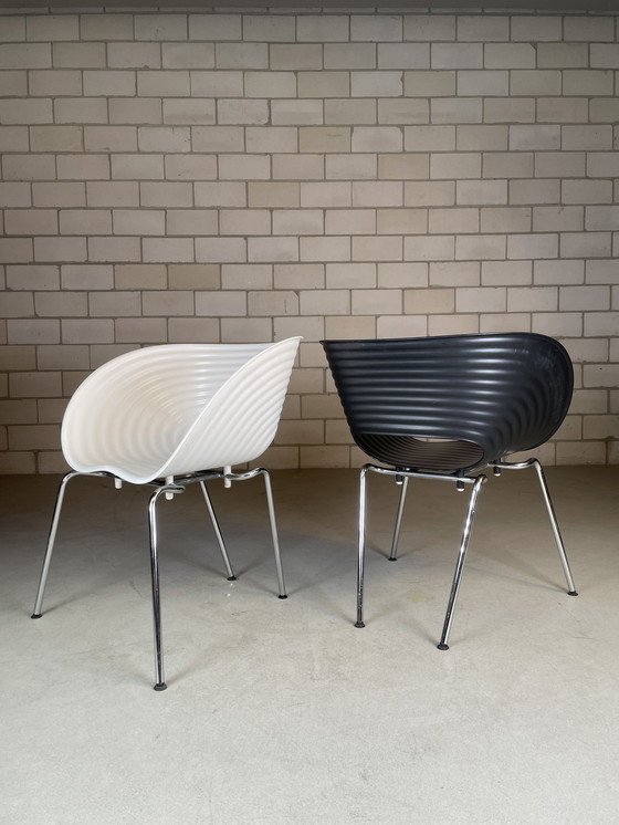 Image 1 of 4x Vitra Tom Vac chair noir