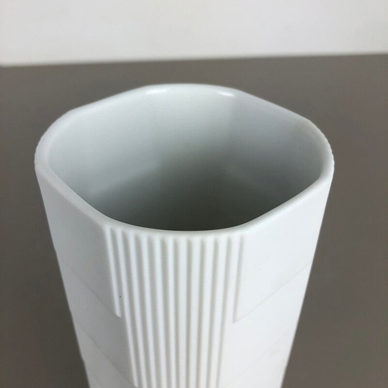 Image 1 of Vintage Porcelain Op Art Vase by Christa Galtz for Rosenthal, Germany 1970s